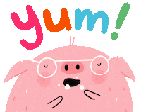 Hungry Feed Me Sticker by Linzie Hunter