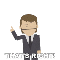 Thats Right Yes Sticker by South Park