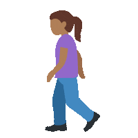 emojivid woman emoji walking activity Sticker