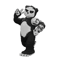 Panda Flexing Sticker by Endangered Labs