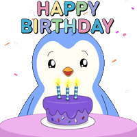 Happy Birthday Sticker by Pudgy Penguins