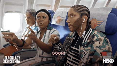 Robin Thede Quinta Brunson GIF by A Black Lady Sketch Show
