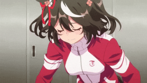 Umamusume Stretching GIF
