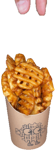 Grab Waffle Fries Sticker by Mister Dips