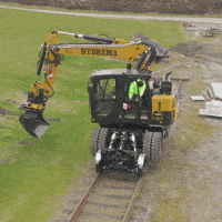 Excavator Digger GIF by HYDREMA