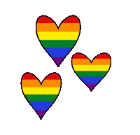 AChaoticScribbler heart rainbow gay pride Sticker