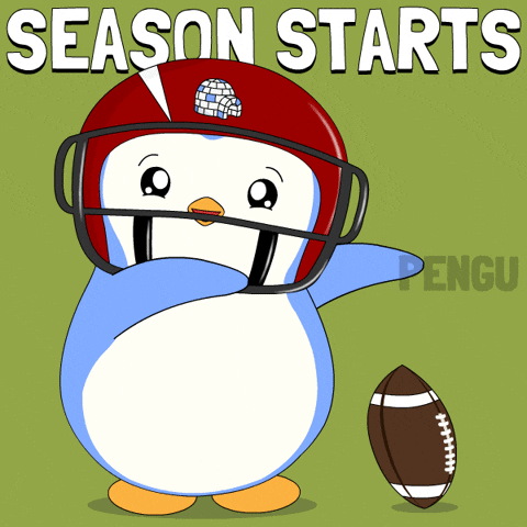Super Bowl Football GIF by Pudgy Penguins