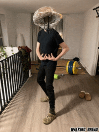 Performance Walking Bread GIF by Alex Boya