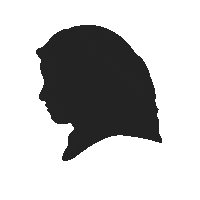 Black And White Shadow Sticker