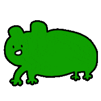 nungnunge frog 귀여운 개구리 일러스트 Sticker