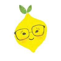 Wink Lemon Sticker