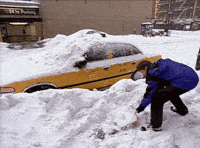 Shoveling New York GIF