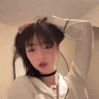 Beautiful Girl Eye Roll GIF