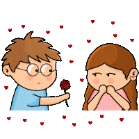 Red Rose Love Sticker