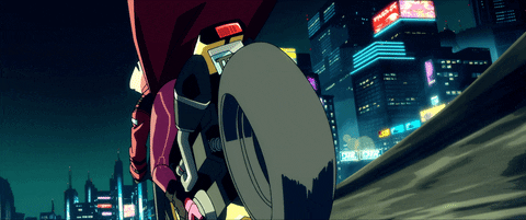 Edgerunners giphyupload anime night bike GIF