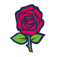 Rose Singing Sticker by Gaffel Kölsch