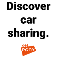 getpony goplaces Sticker by Pony Car Sharing