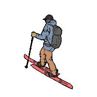 DarkStartsMedia podcast snowboarding backcountry splitboarding Sticker