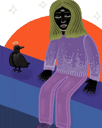 theartofh2o illustration artwork spiritual chillin GIF