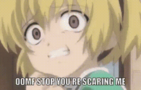 Scared Higurashi When They Cry GIF