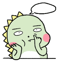 Dinosaur 無言 Sticker by PeggySu