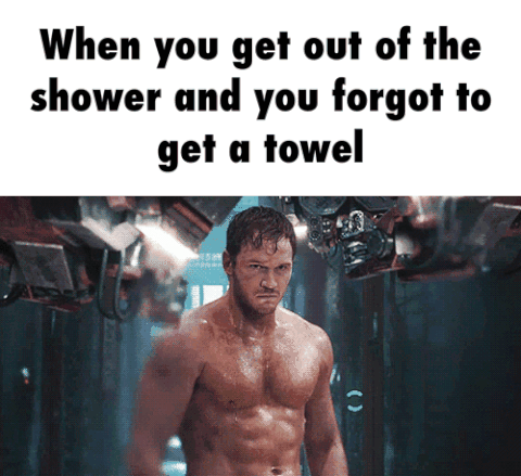 get out towel GIF