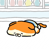Tired Cat GIF by LINE FRIENDS