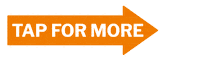 Arrow Orange Sticker by Schnierle