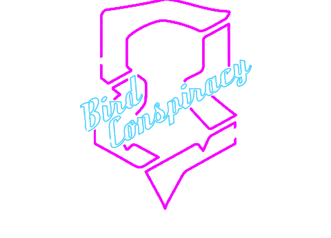 Neon Flash Sticker by Bird Conspiracy