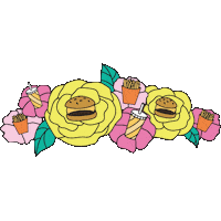 Flower Power Festival Sticker by Postmates