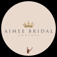aimeebridal logo with bride GIF