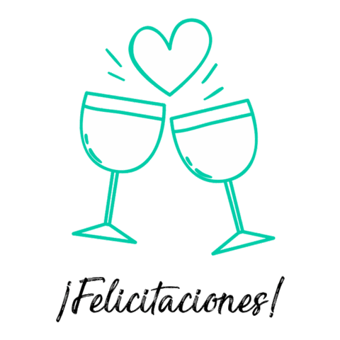 Cheers Congratulations Sticker by Ana Gonzalez joyas