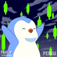 To The Moon Crypto GIF by Pudgy Penguins