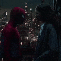 Staring Tom Holland GIF