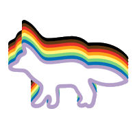 Rainbow Pride Sticker by Maison Kitsuné