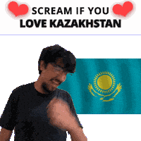 Kazakhstan Flag Sticker