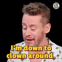 Clowning Around Macaulay Culkin GIF by First We Feast
