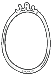 mirror click here Sticker by Sara Tasker