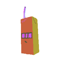 Orange Juice Pink Sticker by Glass Animals