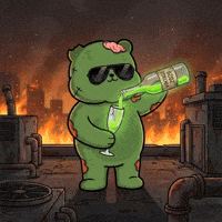 Fire Zombie GIF by Kanpai Pandas