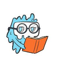 Reading Knowledge Sticker by Ghost Boy