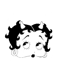 Betty Boop Sparkle Sticker by Natalia Arizpe