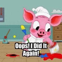 Oops I Did It Again Artclass GIF by The Pigasso