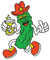 Freak Pickle Sticker by Land and Sea Dept.