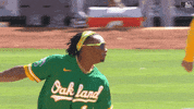 Happy Major League Baseball GIF by Oakland Athletics