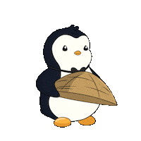 Throwing Come Back Sticker by Pudgy Penguins