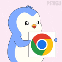 Looking Google Chrome GIF by Pudgy Penguins