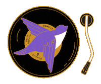 blue bird travel Sticker by Domio