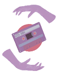 Outrun I Love Music Sticker by ruidovacio