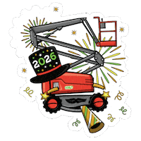 New Year Boom Sticker by Skyjack